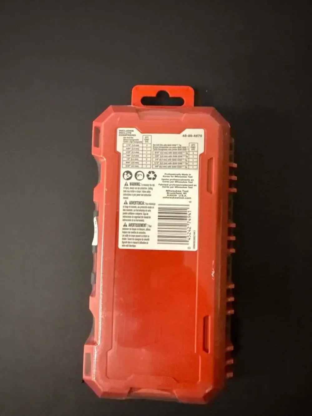 Milwaukee 48-89-4670 SHOCKWAVE Impact Duty RED HELIX Titanium Drill Bit Set - 15 - Picture 3 of 3